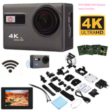 2016 New Action Camera 4K Wifi 2.0″ Adjustable 170D Voice Remind NightShot Support Diving Exreme Sport Camcorders Mini Sports DV