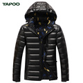 Tapoo Mens Down Coats Polyester Winter Jackets Thick 90 White Duck Down Casual Outerwear Windproof Handsome