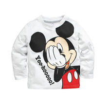 2015 Fashion Cartoon Baby Mouse Girls Boys Kids Long Sleeve Blouses Tops Shirt Hoodie