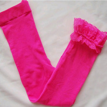 Multi Color Toddler Kids Girl Lace Velvet Legging Pantyhose Stocking FAx 