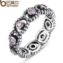 Style 925 Silver Wedding ceremony Rings With Crystal For Ladies Appropriate With Match Authentic Pandora Similar Ring Jewellery Reward