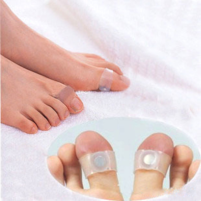 3pair Slimming Silicone Foot Massage Magnetic Toe Ring Fat Weight Loss Health