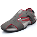 2017 Hot sale genuine leather beach sandals for man 2017 new summer leisure breathable round toe