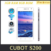 Original Cubot S200 MTK6582 Quad Qore Cell Phone Android 4.4 os 5.0 inch IPS QHD Screen 1GB RAM 8MP GPS 3G 3300mah Battery