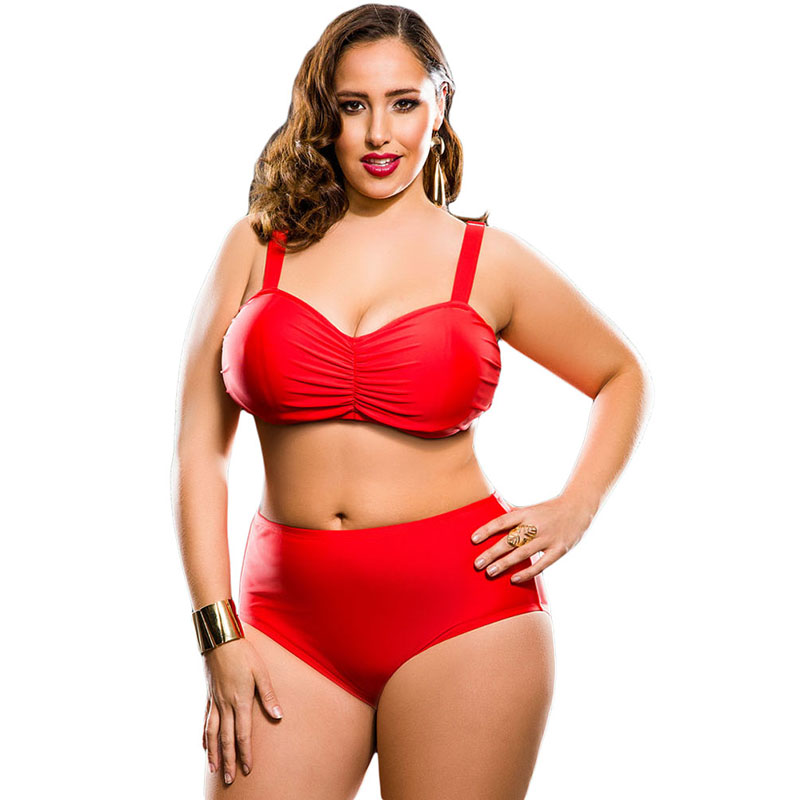 Red Plus Size 2XL,3XL,4XL,5XL Bikini Set Large Size High Waisted Swimming Suits Women Padded Bra Push Up Sexy Swimsuit Swim Wear Red Plus Size 2XL,3XL,4XL,5XL Bikini Set Large Size High Waisted Swimming Suits Women Padded Bra Push Up Sexy Swimsuit Swim Wear