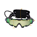Eye Shield Hunting Night Vision Goggles Green LED Lights Ergonomic Goggles Night Vision Device Adjustable Elastic