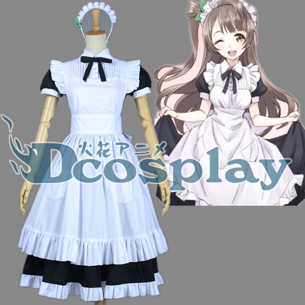 Love live! Minami Kotori cafe part-time suit maid cos Dress Cosplay Costume Halloween Costume for women