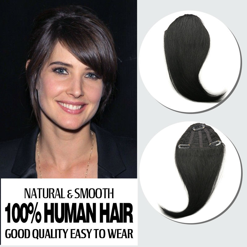 Clip On Bangs Human Hair 25g 100% Clip In Bangs Real Hair Fringes Clip In Bangs Human Hair BHF Xu Chang Product