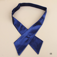 New Design Fashion Elegant Pure Color Unisex Cross Bow Ties For Men Drop Shipping Tie 024