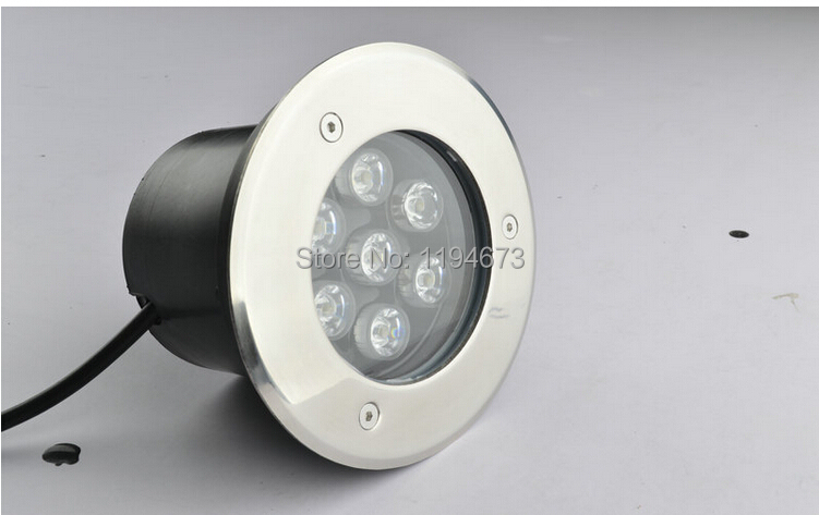 Description Picture 2 of item7x1W LED Underground Lamp 7W LED underwater light waterproof outdoor lamp AC85~265V/12V IP67