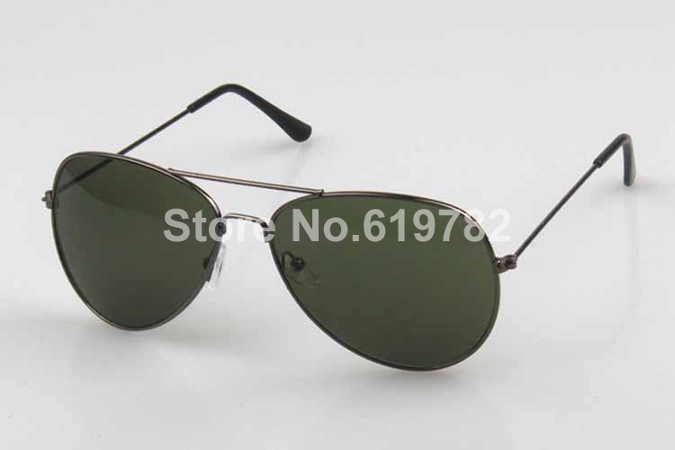 gun gray frame green lens