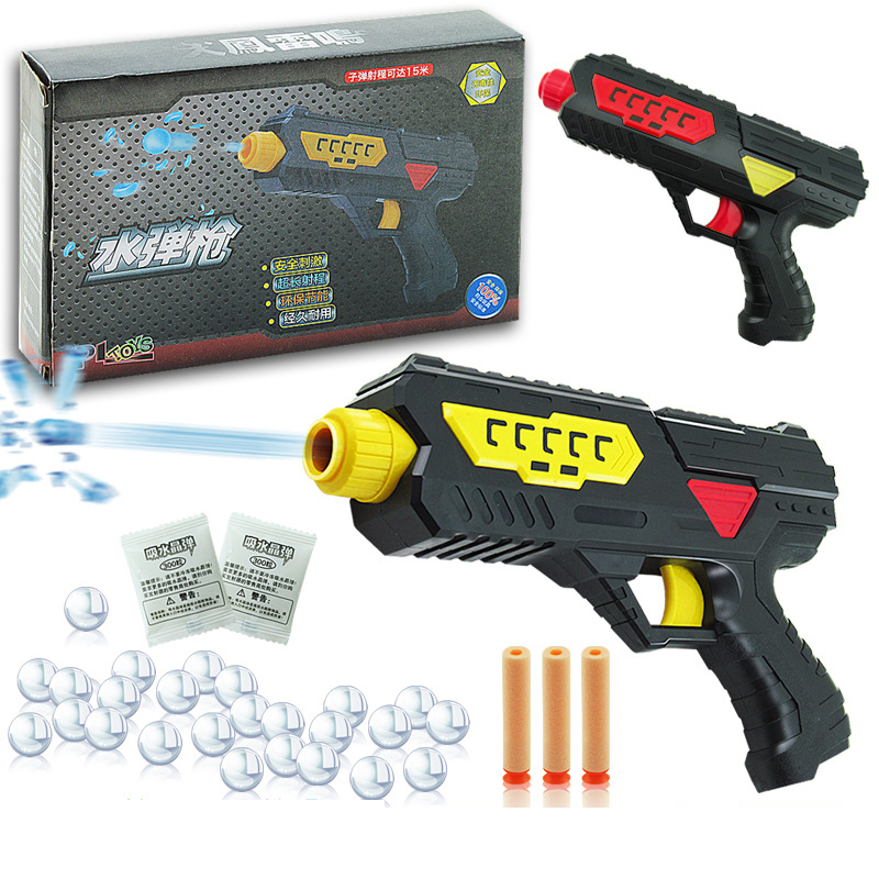 Z&l Paintball Gun Pistol & Soft Nerf Bullet Gun Shooting Water Crystal 