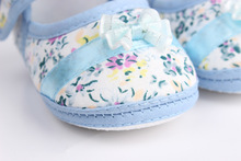 Girls flowers bow baby toddler shoes 11cm 12cm 13cm spring autumn children footwear first walkers
