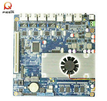 fanless 4 rj45 ports motherboard for Network Security Server Router with onboard atom dual core d2550
