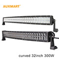 Auxmart 32 300w curved LED Light Bar 5D 4D combo beam led bar Offroad truck trailer