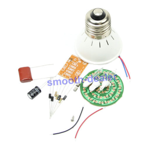 Free Shipping Energy-Saving 38 LEDs Lamps DIY Kits Electronic Suite Hot Selling
