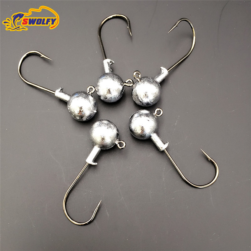Buy 40 PCS Fishing Jig 5g 7g 10g 14g 18g Jig Head With