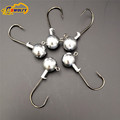 40 PCS Fishing Jig 5g 7g 10g 14g 18g Jig Head With Single Hooks Color Silver