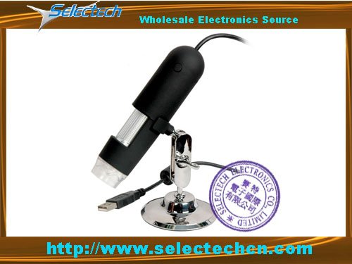 Hot Sales 400X 1.3 Mega Pixel USB digital microscope with measurement software and 8 LED lights SE-M400