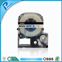 Free shipping cheap labelworks label tape LC tape 9mm black on white tepra label tape SS9KW