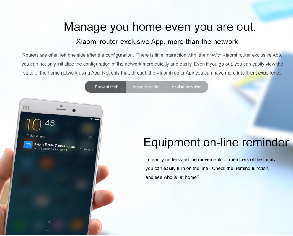 Original Xiaomi Mi WIFI Router 3 CPU MT7620A 2.4G5G WiFi Roteador Dual band 4 antenna APP Control 1167Mbps ok   (6)