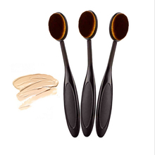 2016 New arrival brand 1pcs Pro Cosmetics Makeup brushes Face Powder Toothbrush Curve Foundation Brush