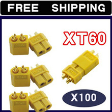 100pair XT60 Bullet Connectors Plugs Male / Female for lipo battery ESC motor