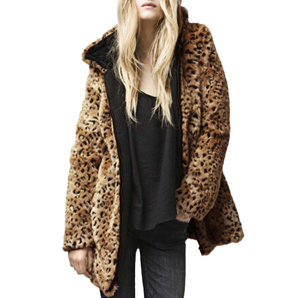 leopard print coat with hood