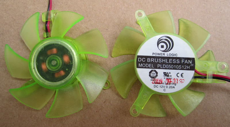 PLD05010S12H 12V 0 20A pitch 39 mm diameter 45mm label graphics card fan