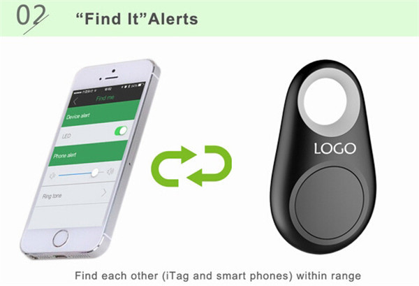 Smart Bluetooth Finder Anti Lost Wireless Alarm Tracker for Android iPhond Smartphone White Black Green Ping Colorful (2)