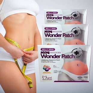 5pcs Hot Korea Belly Wing Mymi Wonder Patch Abdomen Treatment Reduce Weight Fat Burning Slimming Body
