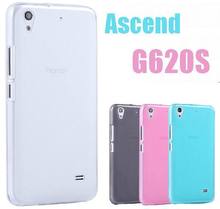 Huawei Ascend G620S Case Clear Color Soft Silicone Matte Back Cover Skin + G620S Screen Protector