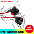 MOOLSUN Bluetooth Sport Wireless Earphones Earpiece Waterproof Stereo Music Headset for Phone Earphone With Mic Outdoor