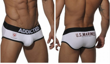 2016 new high quality BRAND men ADDICTED LETTER boxer shorts/ man underwear/ Sexy boxer short underwear Boxer ADDICTED hot sale