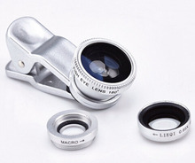 FREE Shipping/Fashion Design Fisheye / Wide Angle / Macro Lens For iPhone 5S 5C 5 Samsung Galaxy Note 3 2 S4