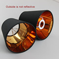 2PCS Modern Fashion Black gold color plastic lamp shade covers PVC lampshades E14