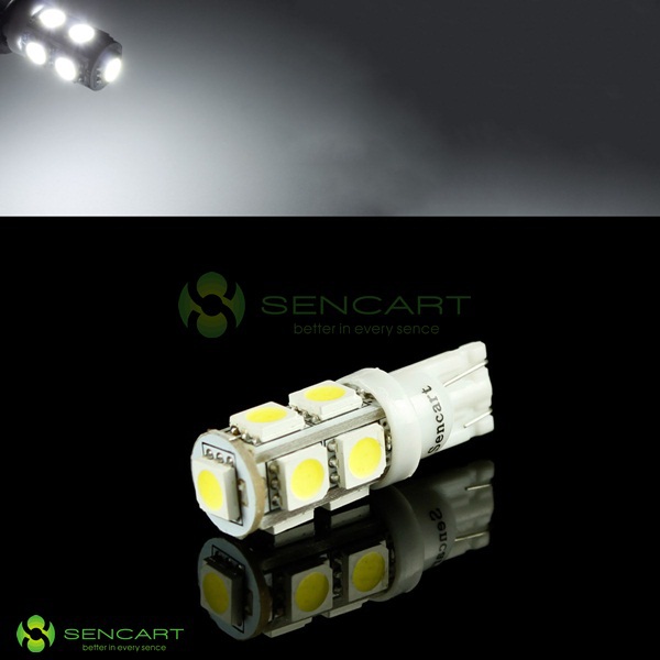 T10 9   5050smd  HID 1.65  12  108-126LM 6500    197 W5W 194  SMT SMD