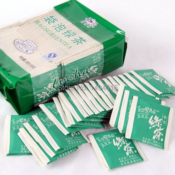200g 2g 100bags chinese green tea bag longjing herbal green blooming jasmin tea bag 200 small