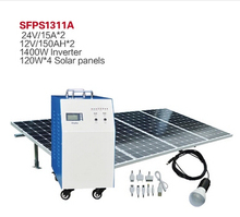 2015 1400W Mini Home Solar Power System Off Grid Solar Battery Charger System 4*120 W Solar Panel For Phone Lighting SFPS1311A