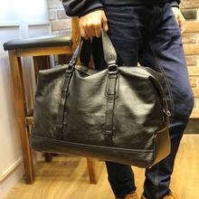 Leisure High Quality Small Business Men pu leather travel duffle bag sac de voyage Cossbody Men Gym Bag bolsa de couro masculina