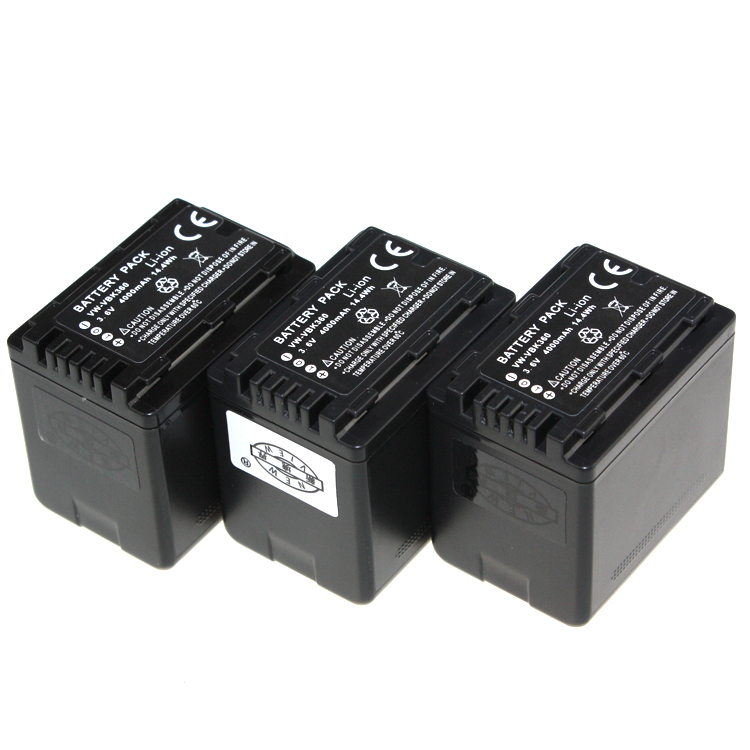 3Pcs 3 6V 4000mAh VW VBK360 VW VBK360 VWVBK360 Rechargeable Camera Battery ForPANASONIC TM90 SD90
