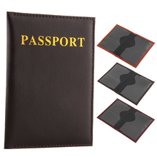 Passport Holder Protector Cover Wallet Leather CoverTravel Wallet Organizer Card Case Brown free shipping