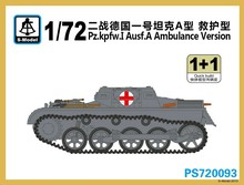 S-modelo PS720093 1/72 pz. kpfw. I ausf. un ambulancia modelo de plástico versión