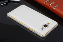 2015 Aluminum Crocodile Leather 5 colors Case For Samsung Galaxy E5 E5000 Cell Phone Hard Case