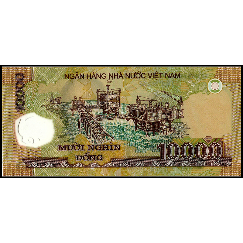 10,000 Vietnam Viet Nam 10000 Dong p-119 2018 UNC Polymer Banknote