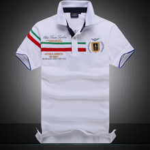 High quality Fashion Men Polo Shirts Cotton Solid Color Brand Short Sleeve Sport Aeronautica Militare Polo Shirts Air Force One