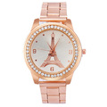 Relogio Feminino 2016 Fashion Casual Watches Eiffel Tower Women Watch Stainless Steel Quartz Wrist Watches Clock