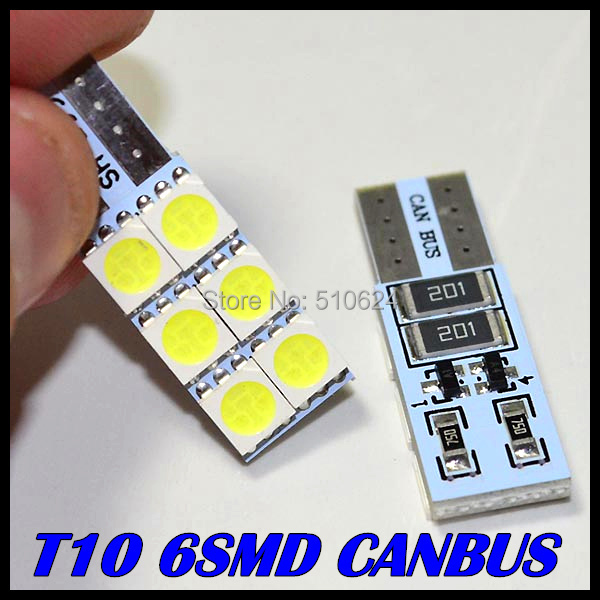 10 . / lot    t10 6smd 5050   w5w canbus  