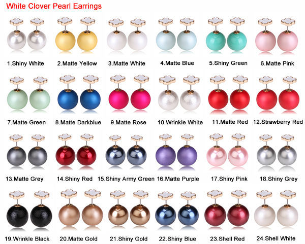 white clover earrings 1