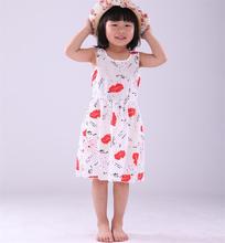 Sunny Girls Dress Summer Sleeveless baby girls clothes Flowers girl dresses vestido infantil kids clothes Size 6-8 Girl Dresses